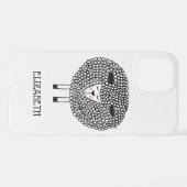 Doodle Sheep Personalisiert iPhone Hülle (Rückseite (Horizontal))