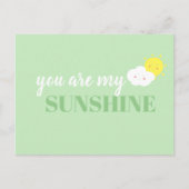 Doodle Sie sind meine grüne Sonnenschutzkarte Postkarte (Vorderseite)
