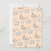 Doodle Sketch Charcuterie Board Brautparty Einladung (Rückseite)