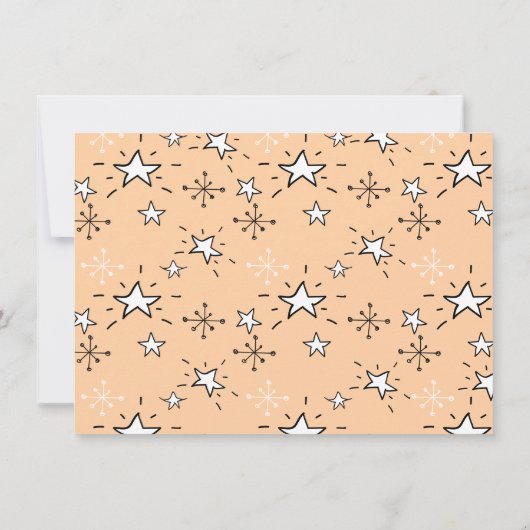 Doodle Sketch Friendsmas Holiday Party Einladung (Rückseite)