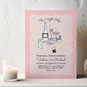 Doodle Sketch Funky Probe Dinner Einladung