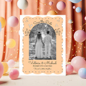 Doodle Sketch Funky Save the Date Arch Einladung