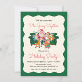 Doodle Sketch Office Holiday Party Friendsmas Einladung (Vorderseite)