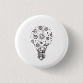 Doodle Solar System in Bulb Button (Vorderseite)