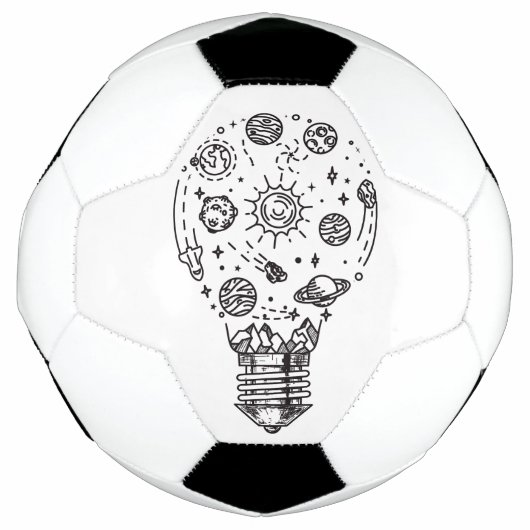 Doodle Solar System in Bulb Fußball (Vorderseite)