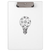 Doodle Solar System in Bulb Klemmbrett (Vorderseite)