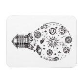 Doodle Solar System in Bulb Magnet (Horizontal)