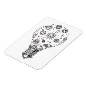 Doodle Solar System in Bulb Magnet (Linke Seite)