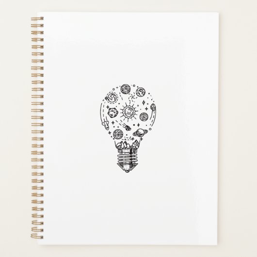Doodle Solar System in Bulb Planer (Vorderseite)
