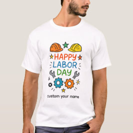 Doodle Spaß Labor Day T-Shirt