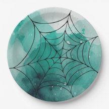 Doodle Spiderweb auf Green