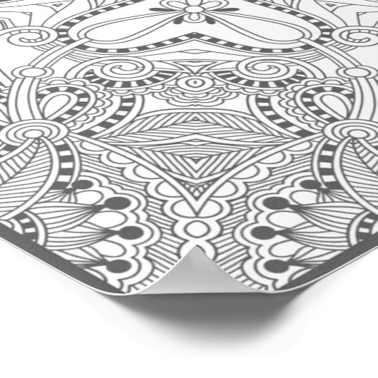 Doodle Square 2 Poster (Ecke)