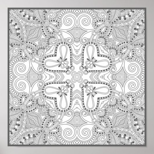 Doodle Square 2 Poster (Vorne)
