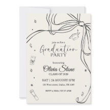 Doodle-Stil-Abschlussfeier der Oberstufe handgezei