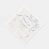Doodle-Stil-Abschlussfeier der Oberstufe handgezei Serviette (Ecke)