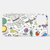 Doodle-Stil, Raum-Thema-Abbildung. Case-Mate iPhone Hülle (Rückseite (Horizontal))