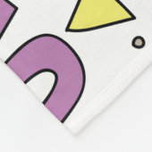 Doodle-Stil, Raum-Thema-Abbildung. Fleecedecke (Ecke)