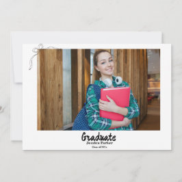 Doodle Style Handgezeichneter Abschluss Einladung