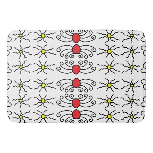 Doodle Sun Badematte (Vorderseite)