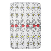 Doodle Sun Badematte (Vorderseite Vertikal)