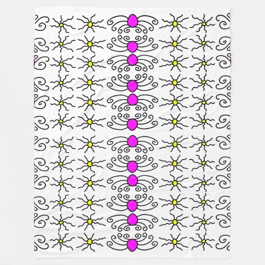 Doodle Sun Fleecedecke (Vorderseite)