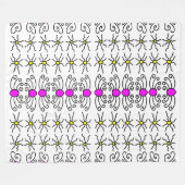 Doodle Sun Fleecedecke (Vorderseite (Horizontal))