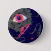 Doodle-Taste für die Glitch-Ästhetik des kosmische Button (Vorderseite)