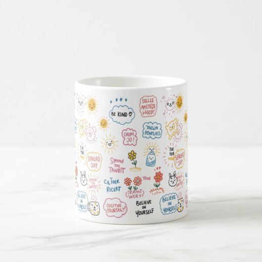 Doodle Thinghts: Prints, die Volumes von Posi spre Kaffeetasse (Mittel)