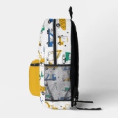 Doodle Transporation Trucks Bedruckter Rucksack (Rechts)