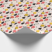 Doodle Trees: Vintage, Abstrakte Natur. Geschenkpapier (Ecke)