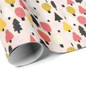 Doodle Trees: Vintage, Abstrakte Natur. Geschenkpapier (Rolleneckpunkt)