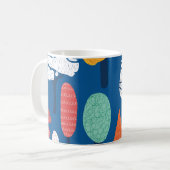 Doodle Trees: Vintage Kinder Hintergrund. Kaffeetasse (Vorderseite Links)