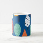 Doodle Trees: Vintage Kinder Hintergrund. Kaffeetasse (Mittel)