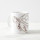 Doodle Turtle Coffee Tasse (Vorderseite Links)