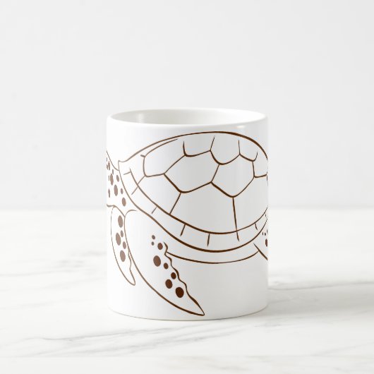 Doodle Turtle Coffee Tasse (Mittel)