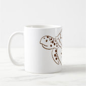 Doodle Turtle Coffee Tasse (Links)