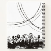 Doodle-Utensilien personalisiertes Kochbuch Notizblock (Rückseite)