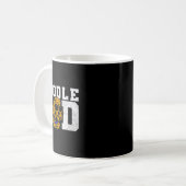 Doodle Vater Funny Goldendoodle Best Dog Vater Eve Kaffeetasse (Vorderseite Links)