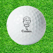 Doodle Vater Son Golf Geschenk Golfball