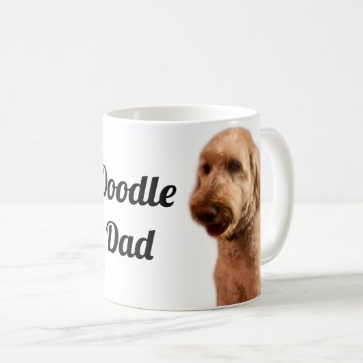 Doodle-Vater-Tasse Kaffeetasse (VorderseiteRechts)