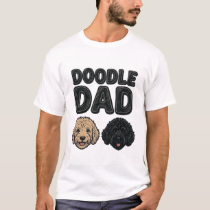Doodle-Vater Vintage-Hunde-Vater-Shirt-Design_1 T-Shirt