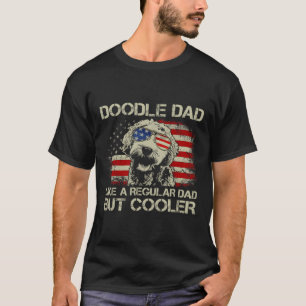 Doodle Vater wie regulärer Vater, aber Cooler Gold T-Shirt