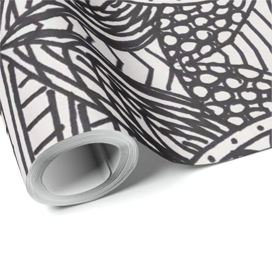 Doodle von Anita Andrews Geschenkpapier (Rolleneckpunkt)