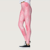 Doodle-Wasser fällt: Vintages Muster Leggings (Links)