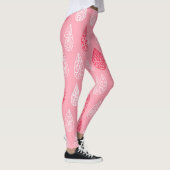 Doodle-Wasser fällt: Vintages Muster Leggings (Rechts)