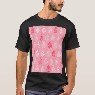 Doodle-Wasser fällt: Vintages Muster T-Shirt