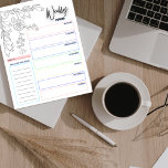 Doodle Weekly Planner Notizblock<br><div class="desc">Benutzen Sie dieses zerreißende Notizblock,  um alle Dinge,  die Sie erledigen müssen,  herunterzuschrauben. Diese doodle wöchentliche Planer- und Aufgabenliste mit einfachen Farben,  die Ihnen helfen,  Ihre Tage zu blockieren und die Trados für jeden Wochentag behalten.</div>