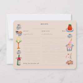 Doodle Weihnachts-Brautparty gemeinsam ein Rezept Einladung