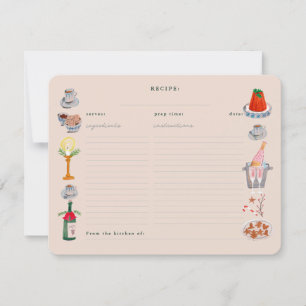 Doodle Weihnachts-Brautparty gemeinsam ein Rezept Einladung