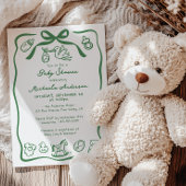 Doodle Whimsical Baby Dusche Einladung